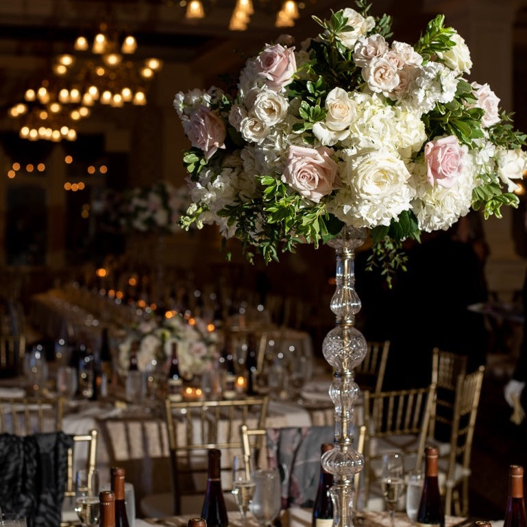 Wedding Flowers Stand - Crystal