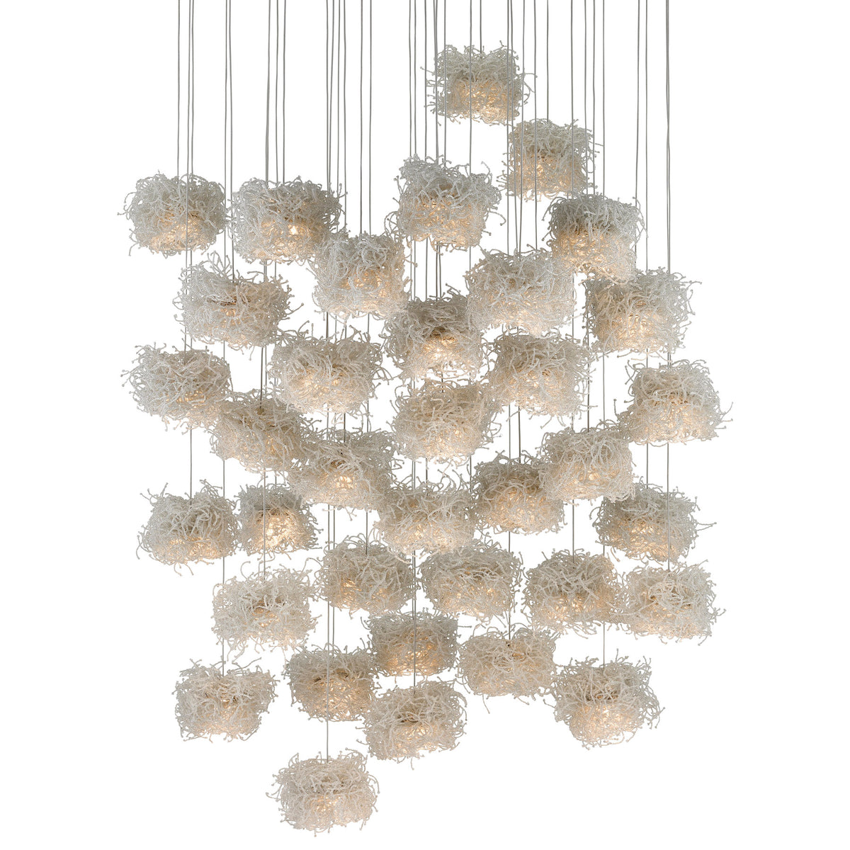 Birds Nest 36-Light Multi-Drop Pendant