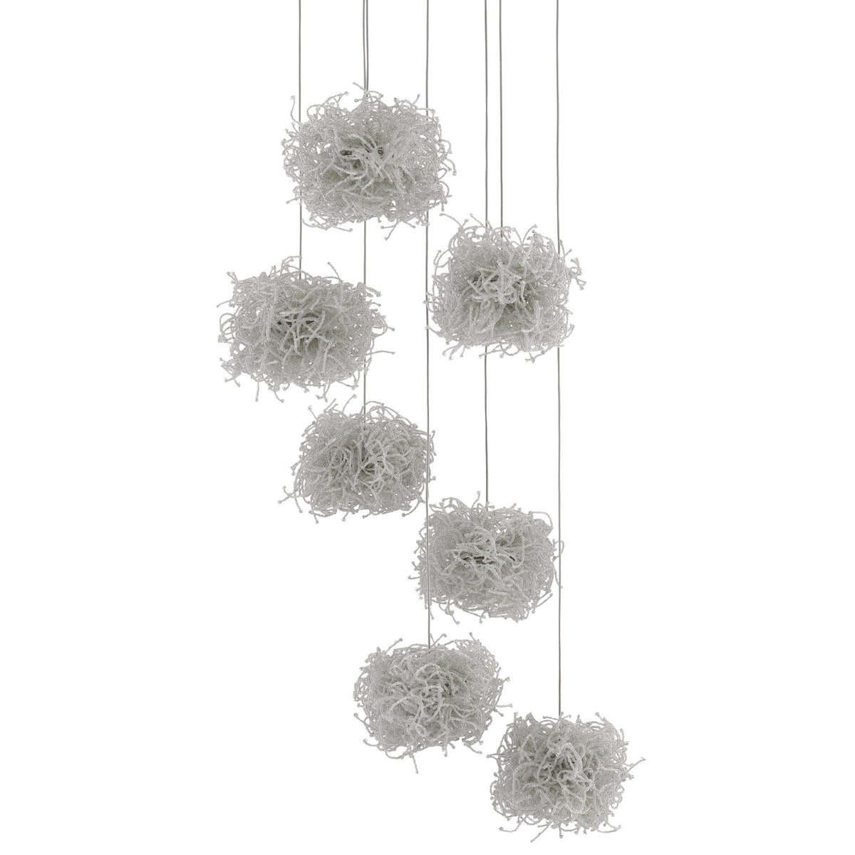 Birds Nest 7-Light Multi-Drop Pendant