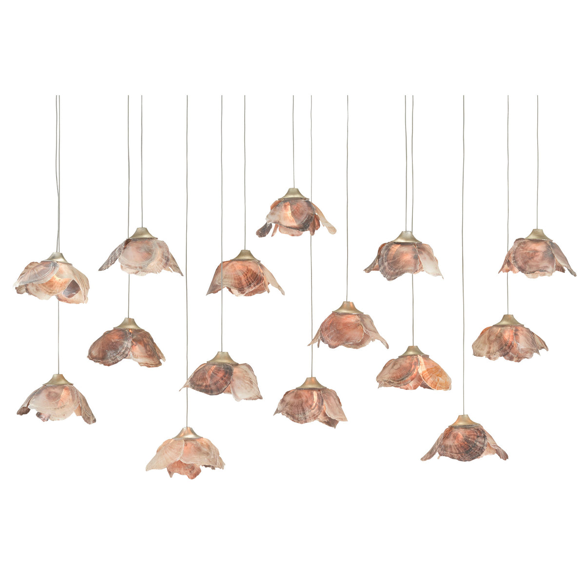 Catrice Rectangular 15-Light Multi-Drop Pendant