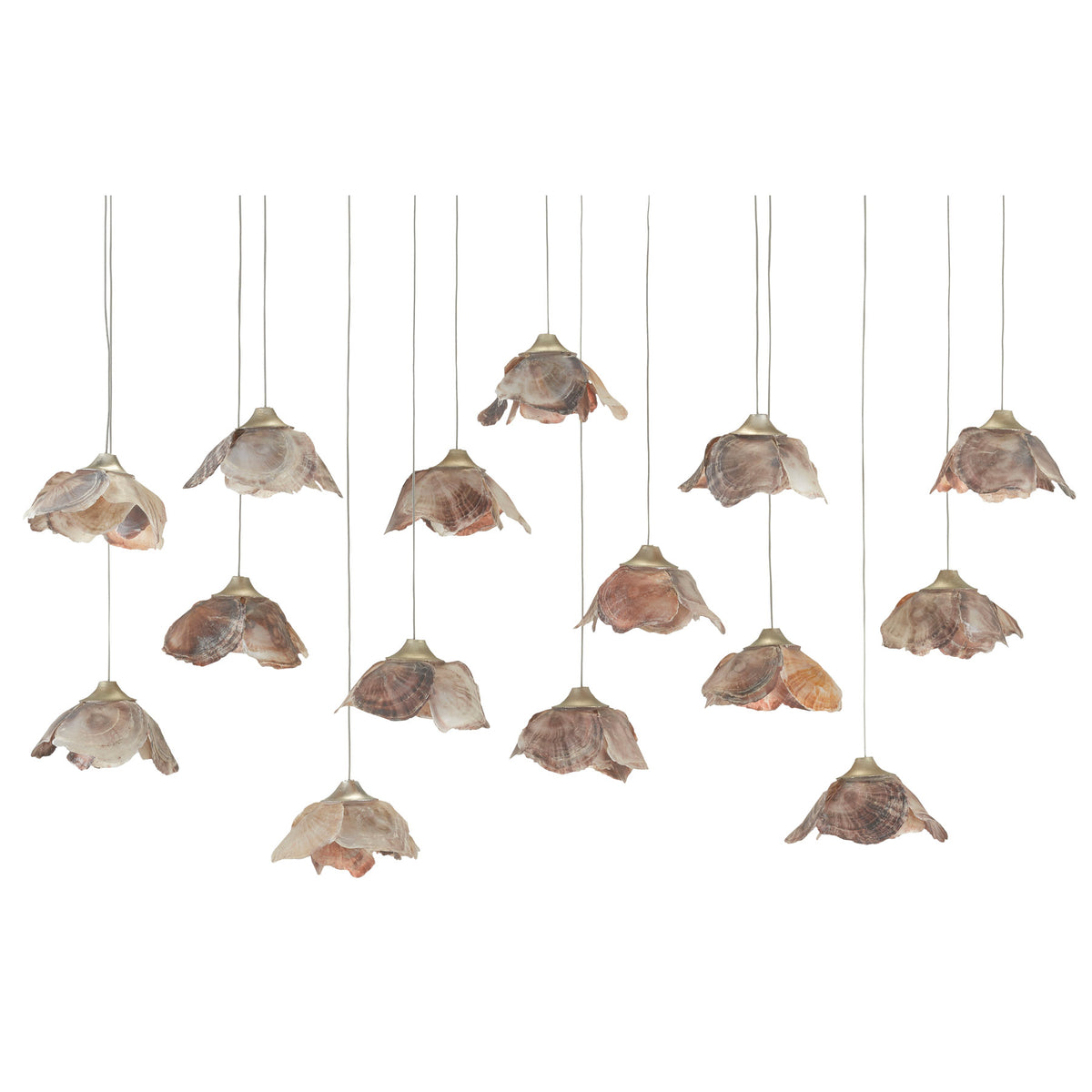 Catrice Rectangular 15-Light Multi-Drop Pendant