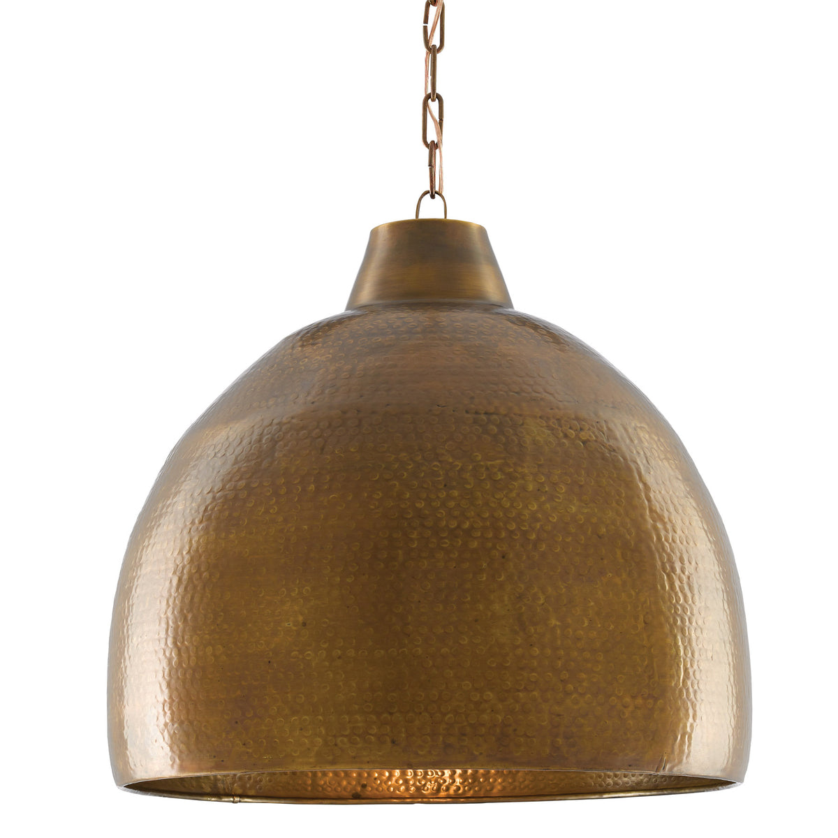 Earthshine Brass Large Pendant