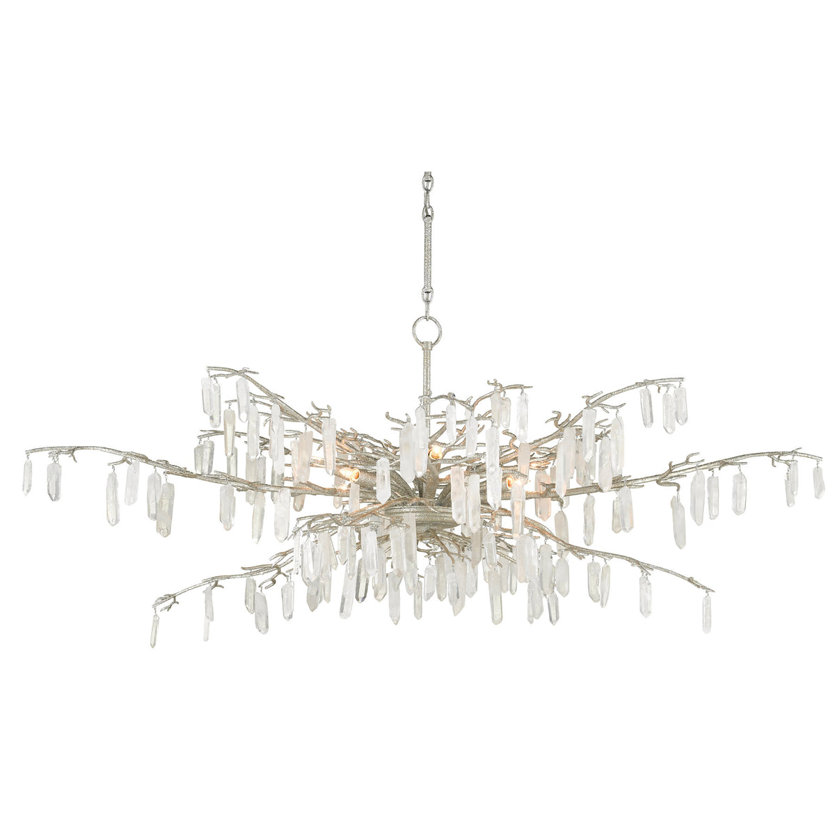 Forest Dawn Silver Chandelier
