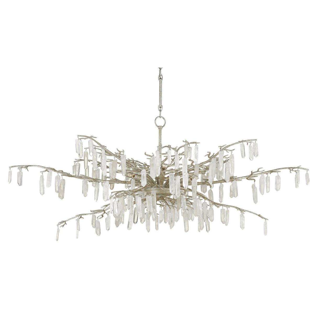 Forest Dawn Silver Chandelier