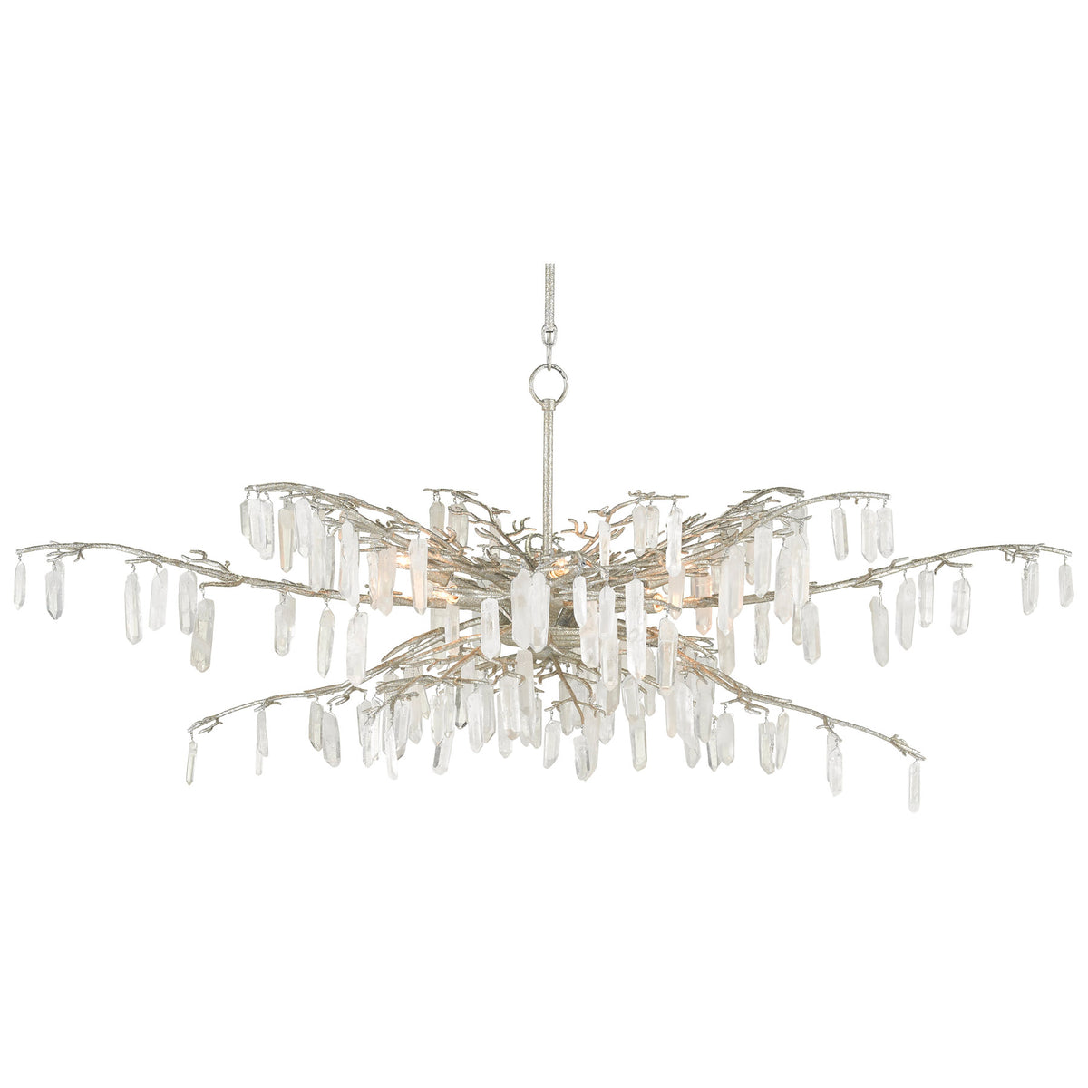 Forest Dawn Silver Chandelier