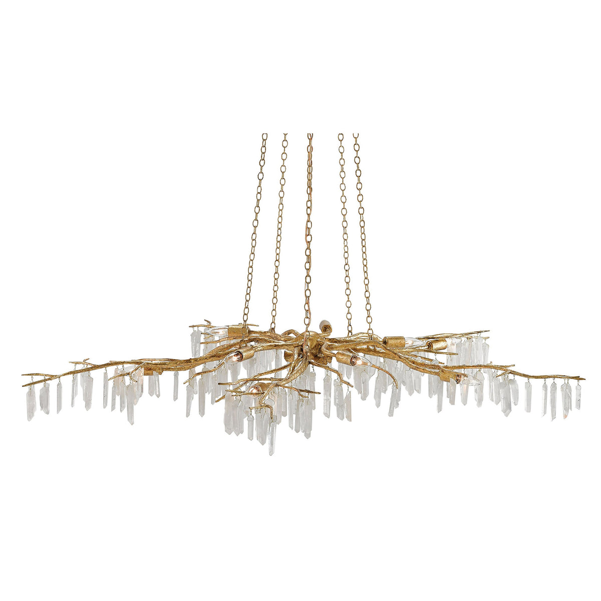 Forest Light Gold Chandelier