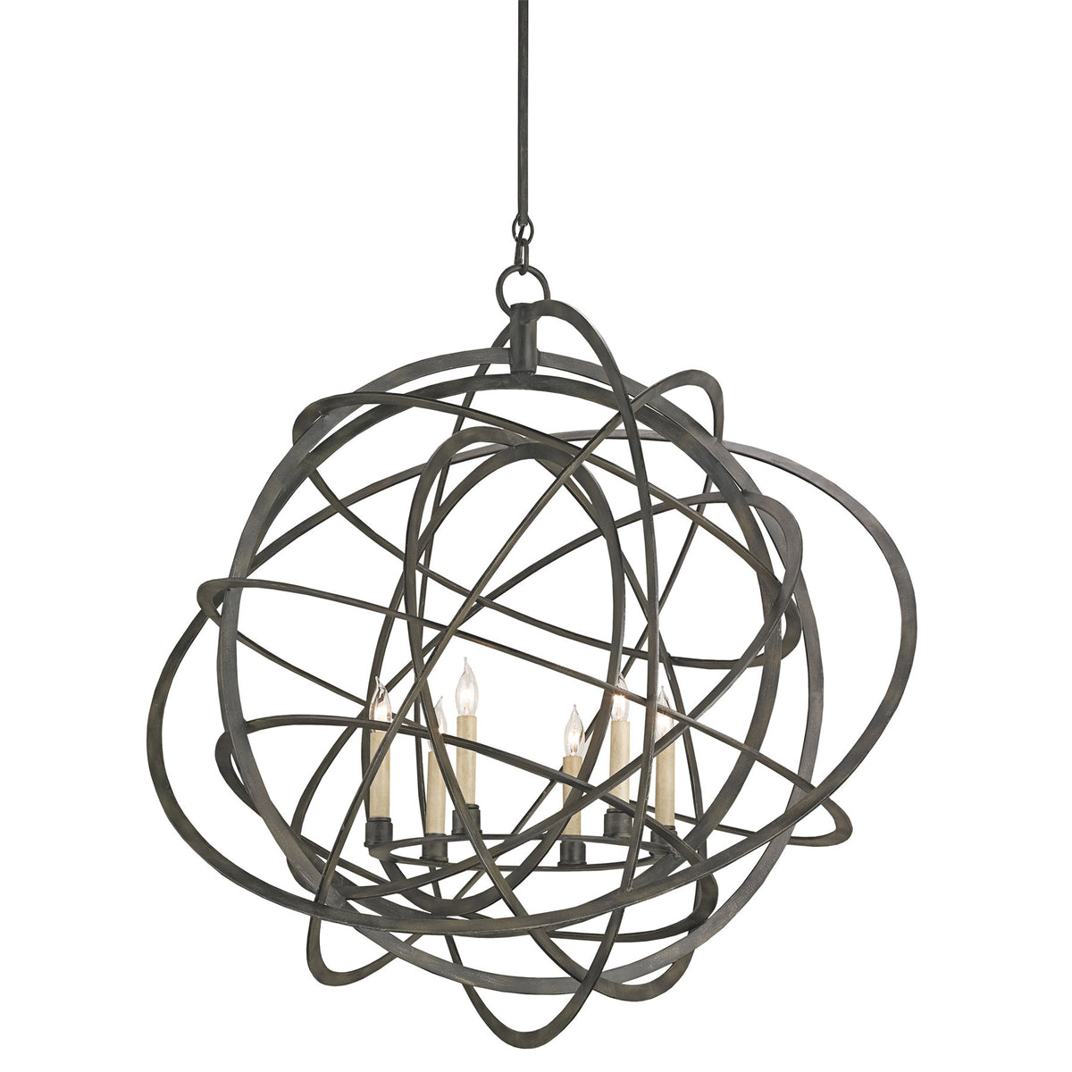 Genesis Black Orb Chandelier