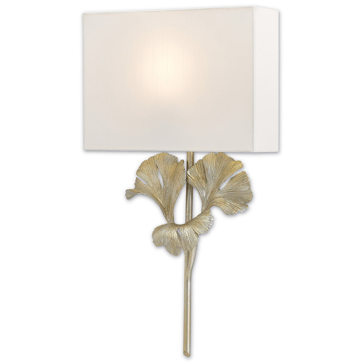 Gingko Silver Wall Sconce