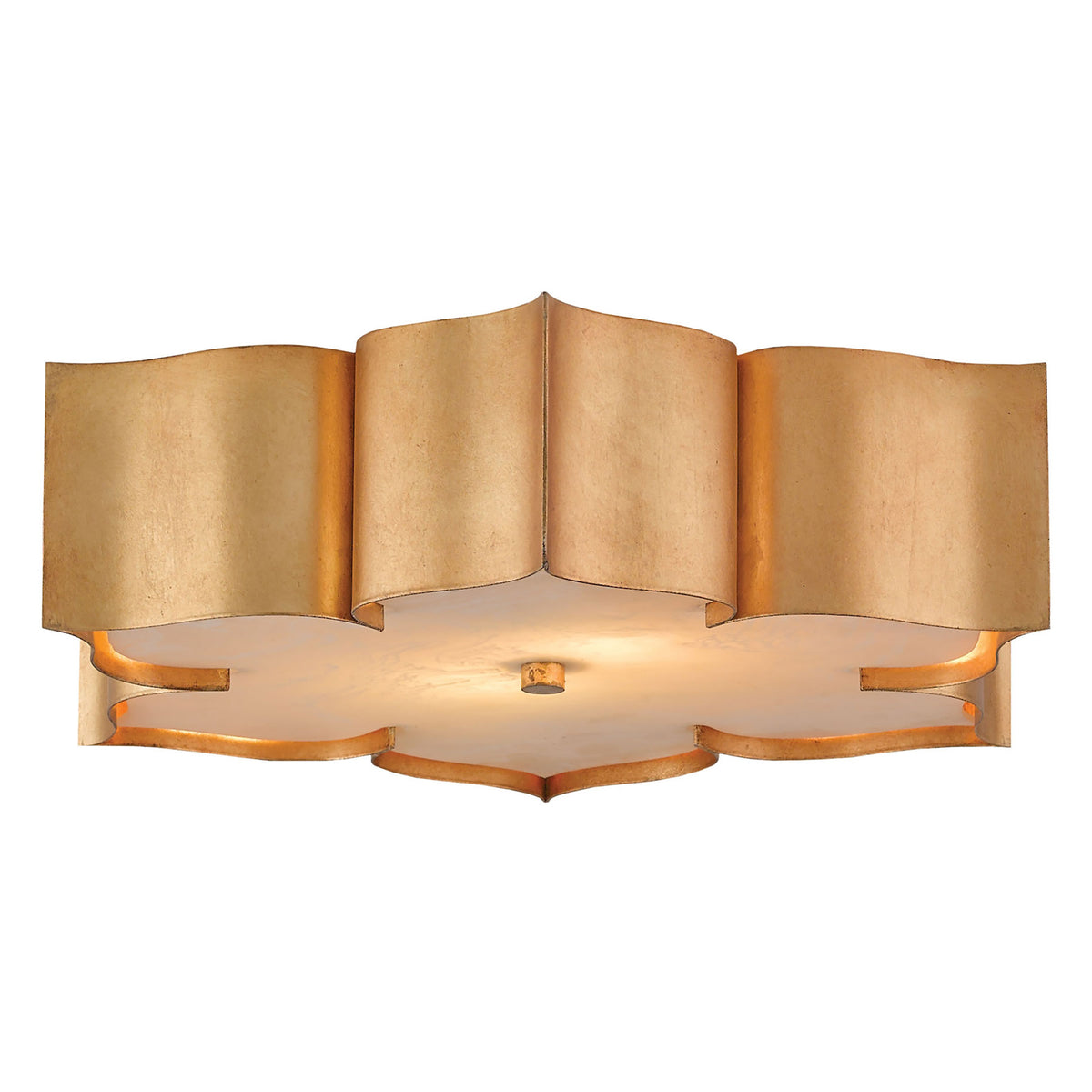 Grand Lotus Gold Flush Mount