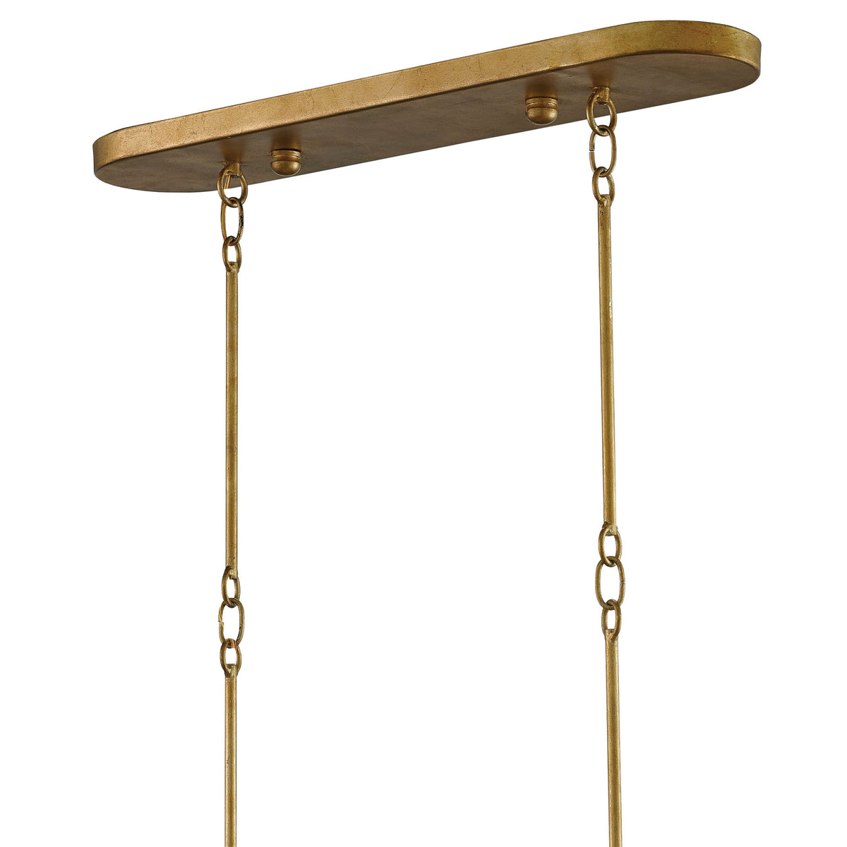 Grand Lotus Gold Oval Chandelier