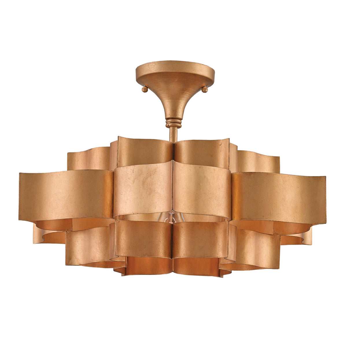 Grand Lotus Gold Small Chandelier