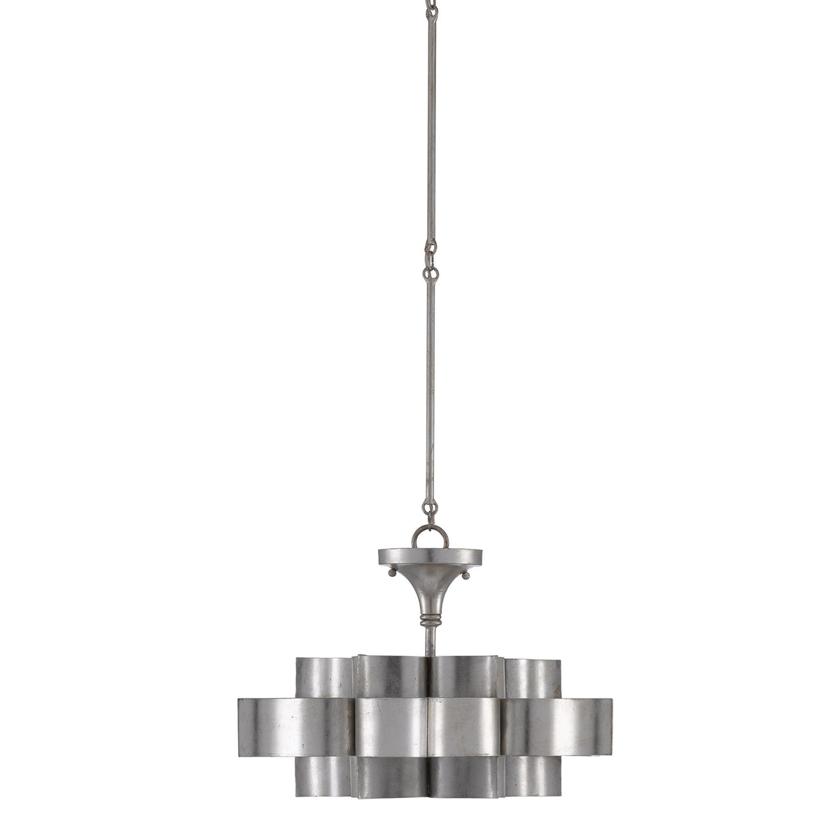 Grand Lotus Silver Small Chandelier