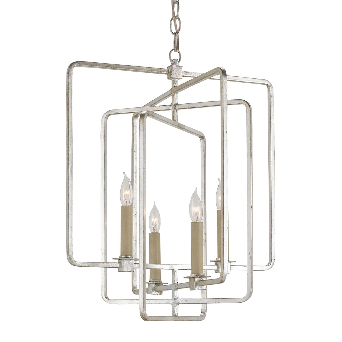 Metro Silver Square Chandelier