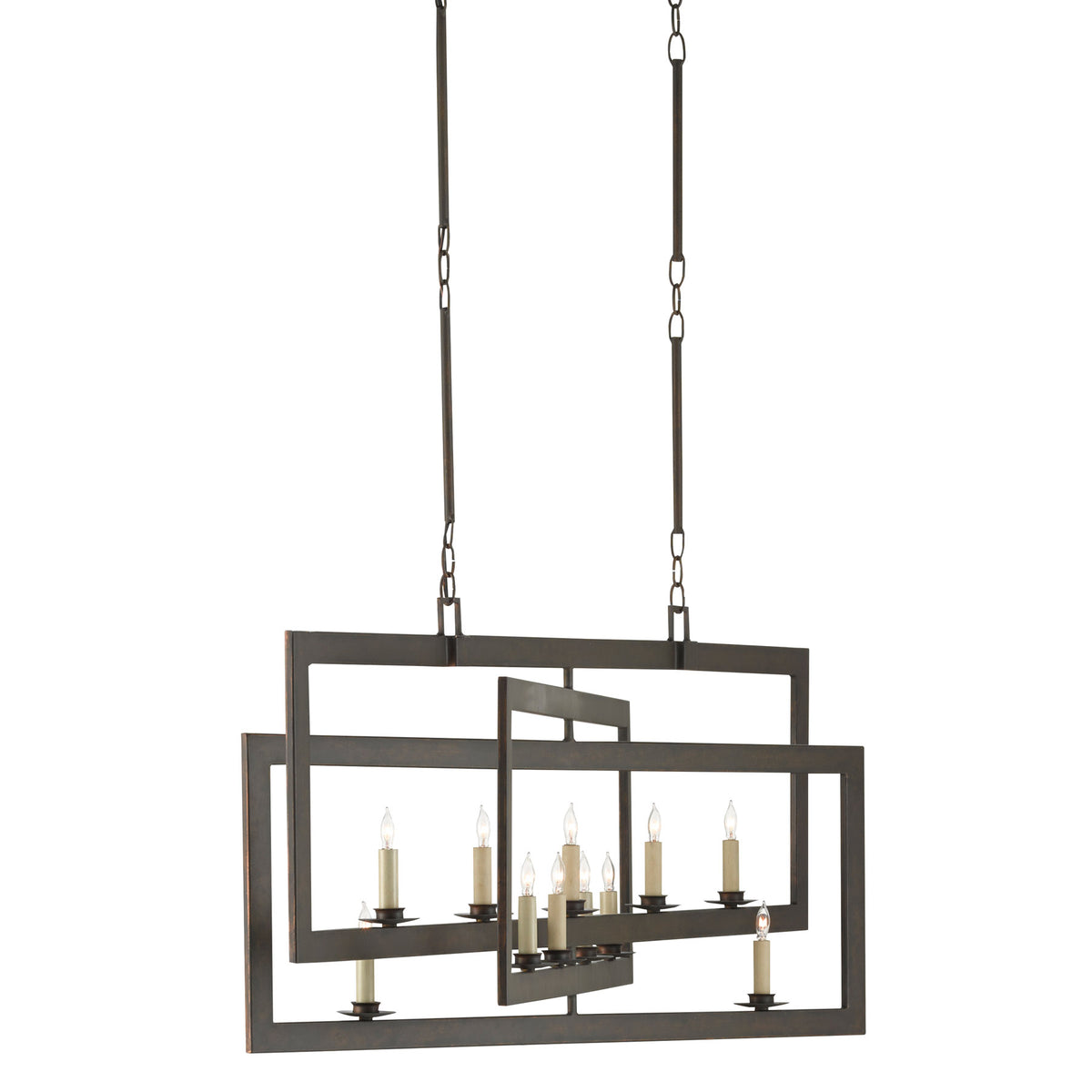 Middleton Bronze Rectangular Chandelier