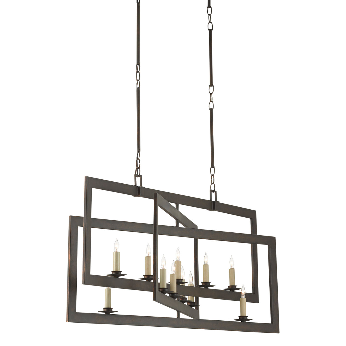 Middleton Bronze Rectangular Chandelier