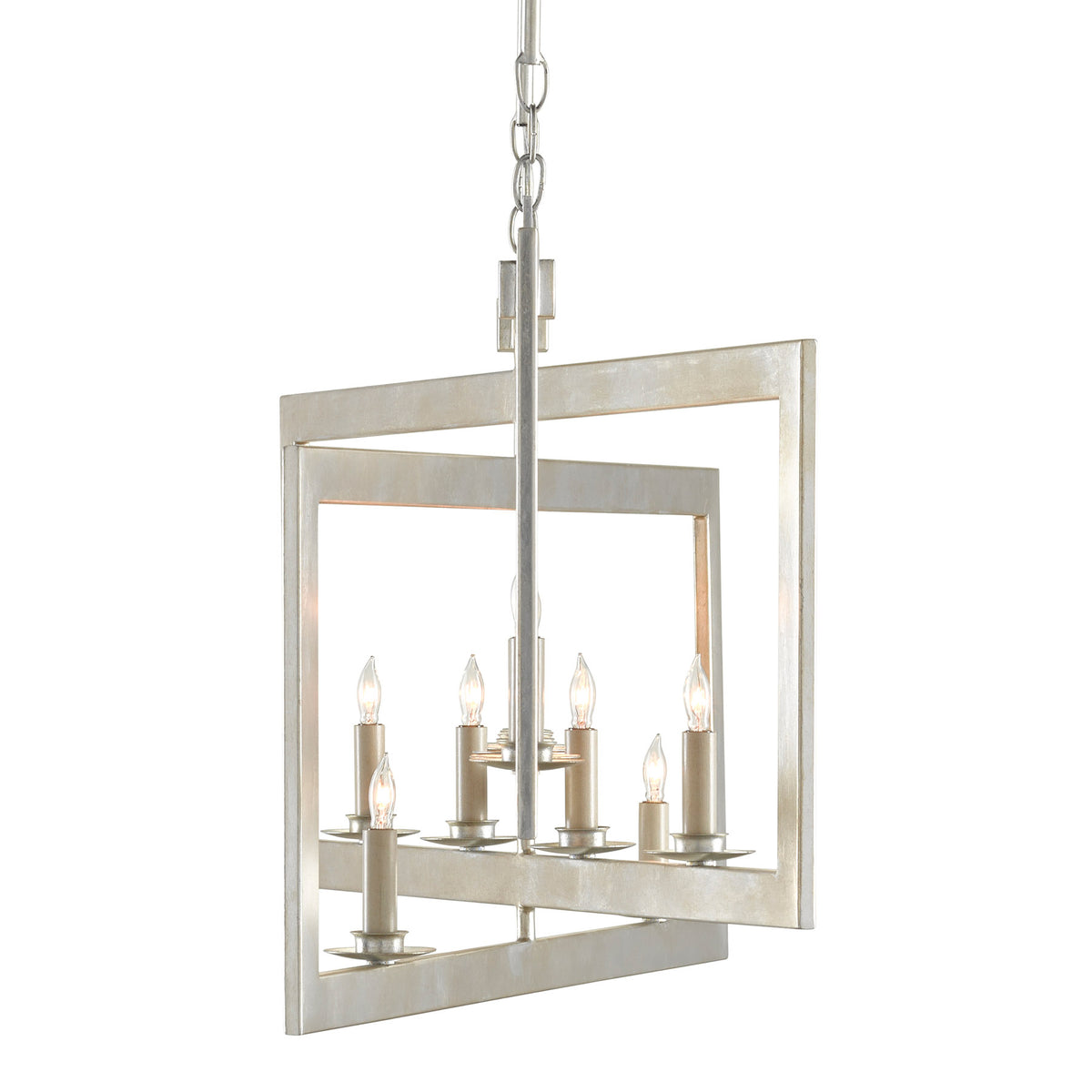 Middleton Rectangular Silver Chandelier