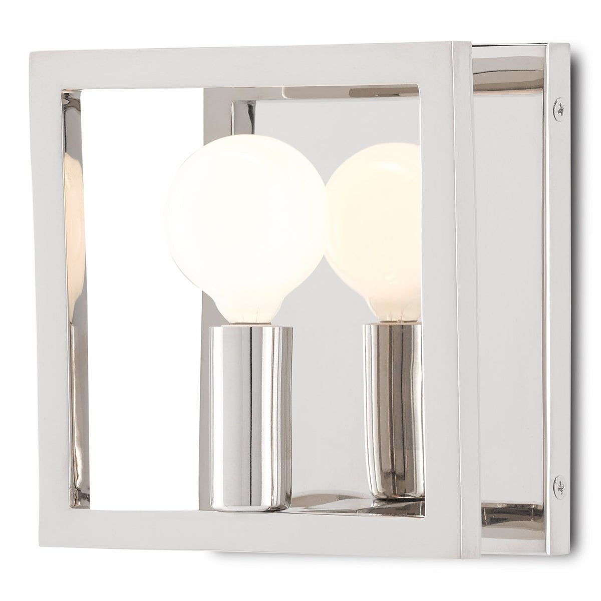 Quadrato Nickel Wall Sconce