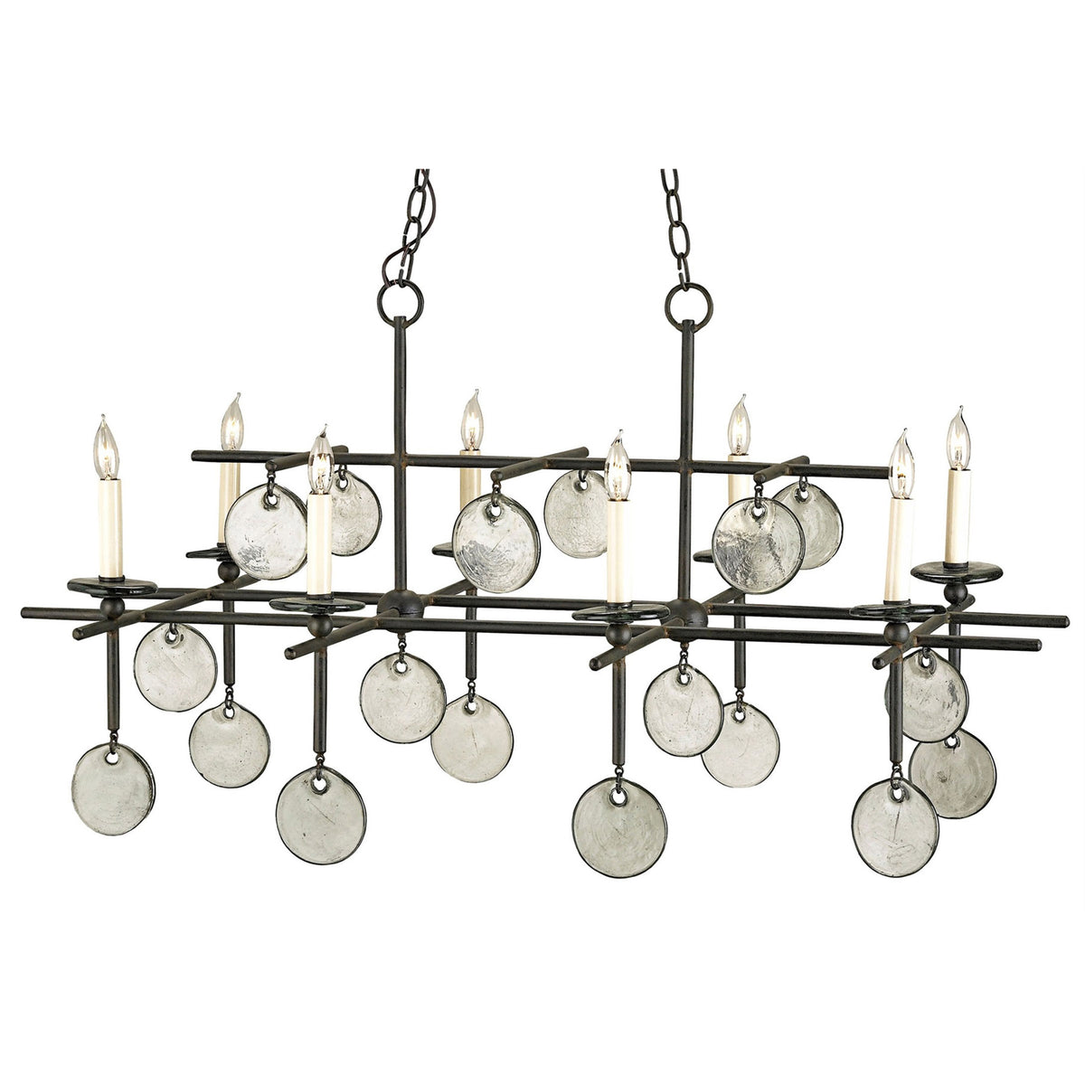 Sethos Black Rectangular Chandelier