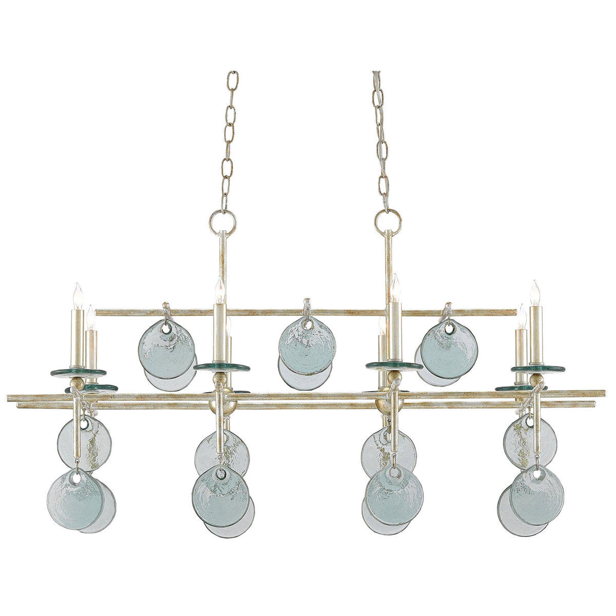 Sethos Silver Rectangular Chandelier