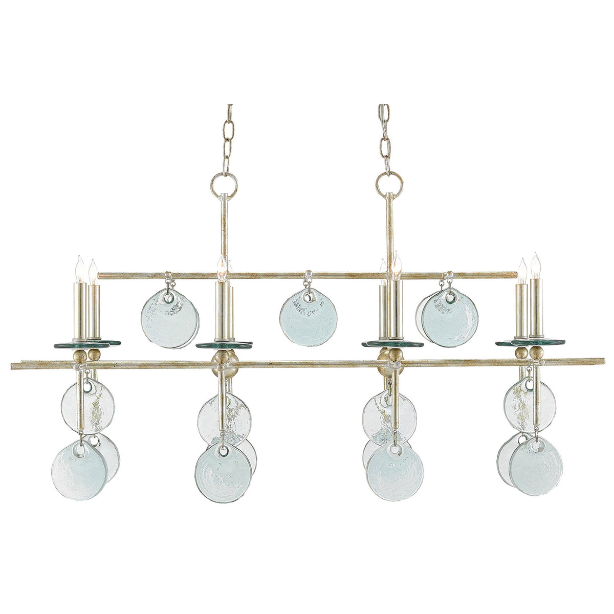 Sethos Silver Rectangular Chandelier