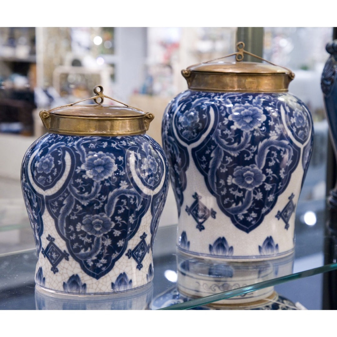 Warrior Jar with Bronze Lid