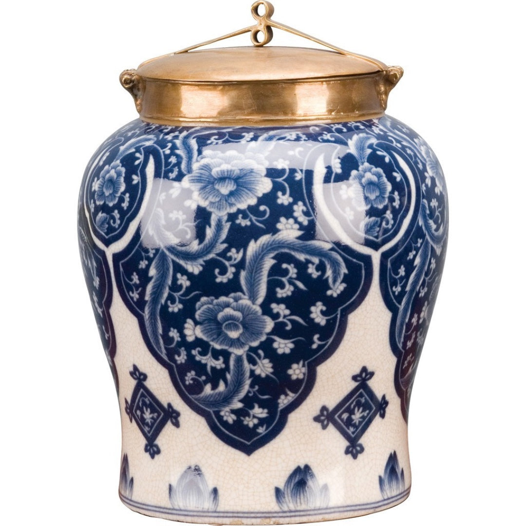 Warrior Jar with Bronze Lid