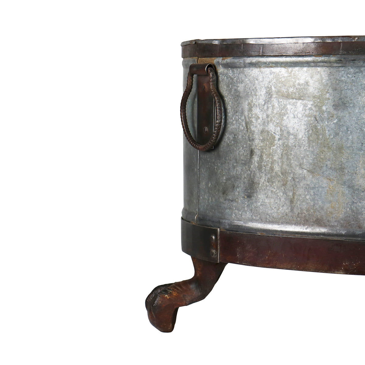 Galvanized Planter w/ Feet