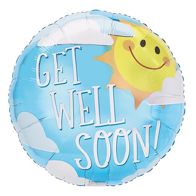 Get Well Soon foil balloon