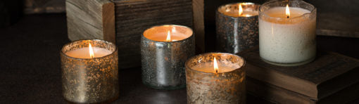 Blown Glass Tumbler Candle