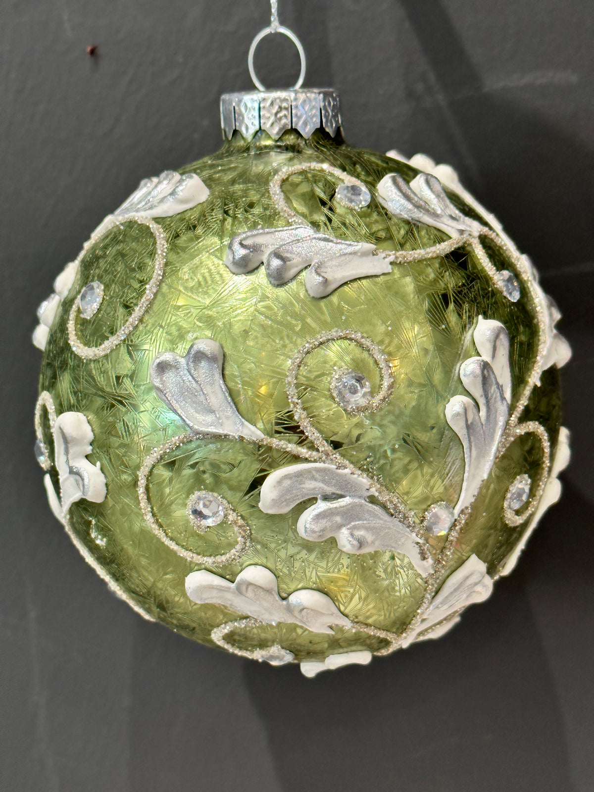 Assorted Glass Leaf Ornament