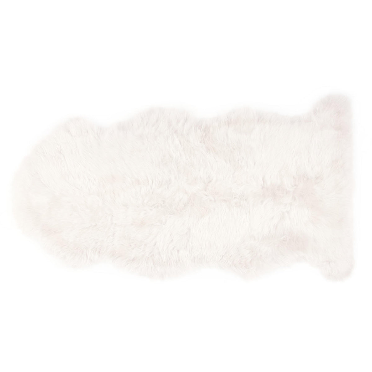Long Wool Sheepskin Single Pelt Ivory
