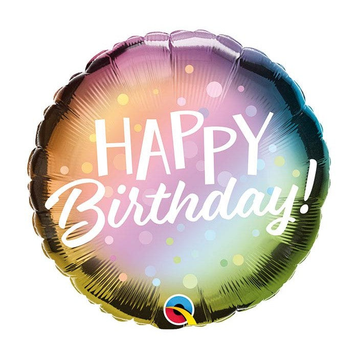 Metallic Ombre Birthday Balloon