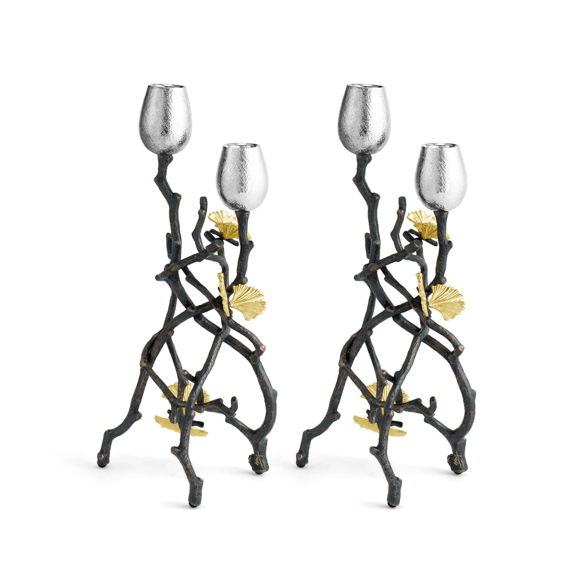 Butterfly Ginkgo Candleholders