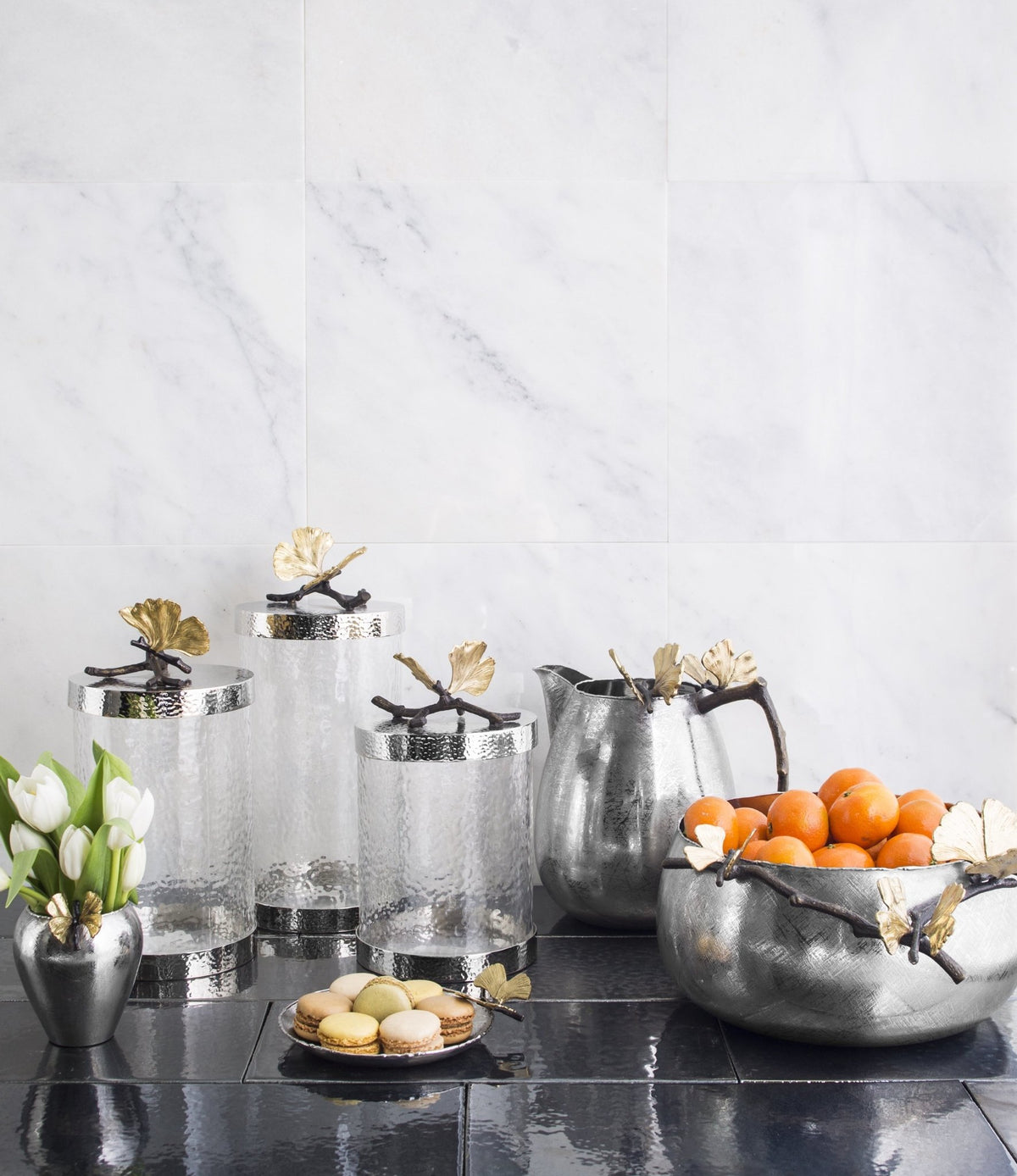 Butterfly Ginkgo Canister