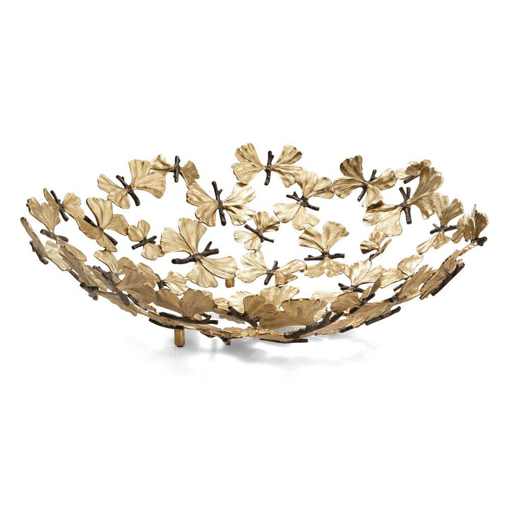 Butterfly Ginkgo Centerpiece Bowl