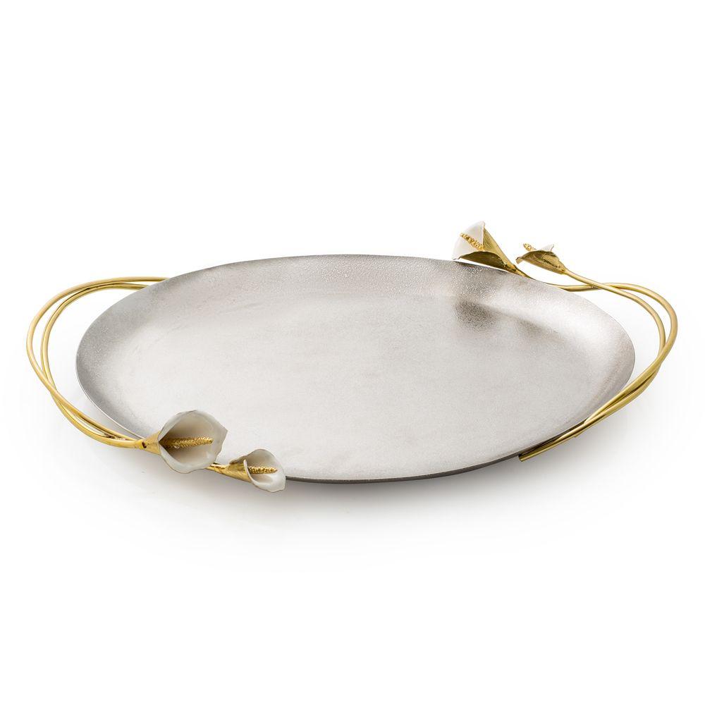 Calla Lily Oval Tray