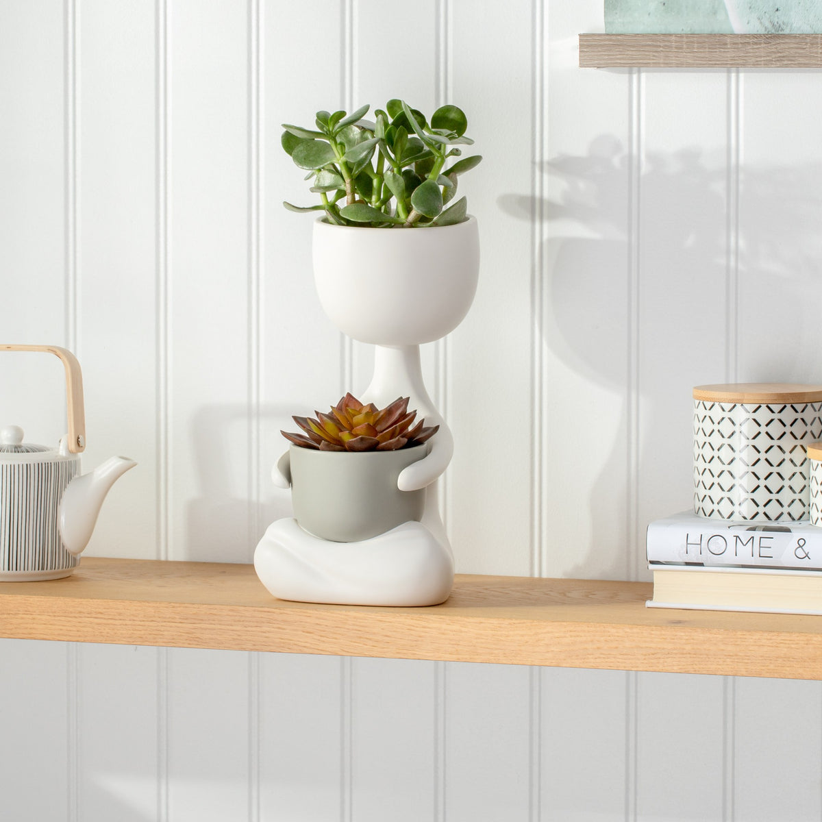 Plant Pal Zen Pose Ceramic Planter