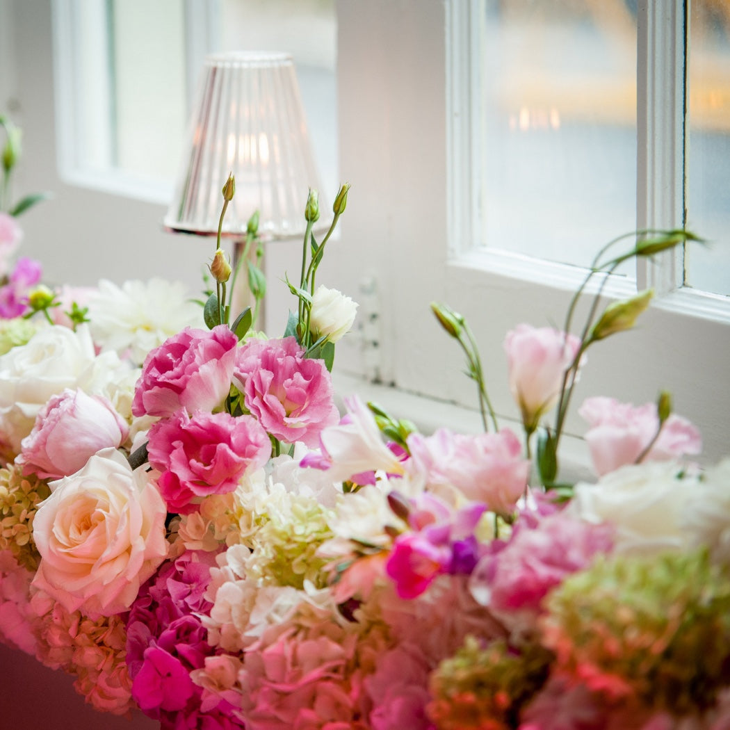 Silver Plated with Glass Candleholder