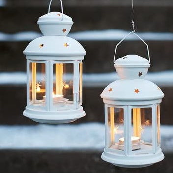 Small White Lattern - Starts Pattern