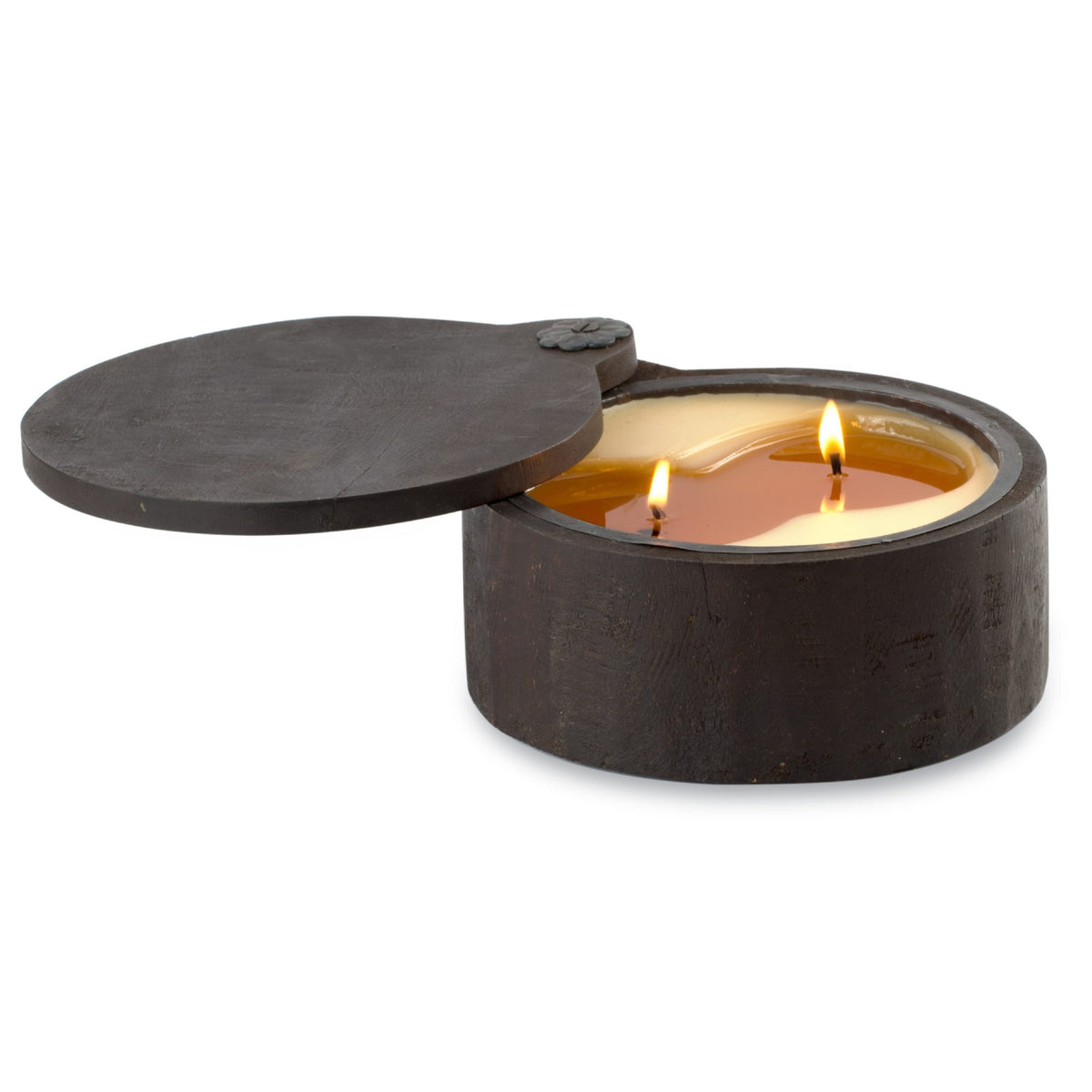 Small Wooden Spice Pot