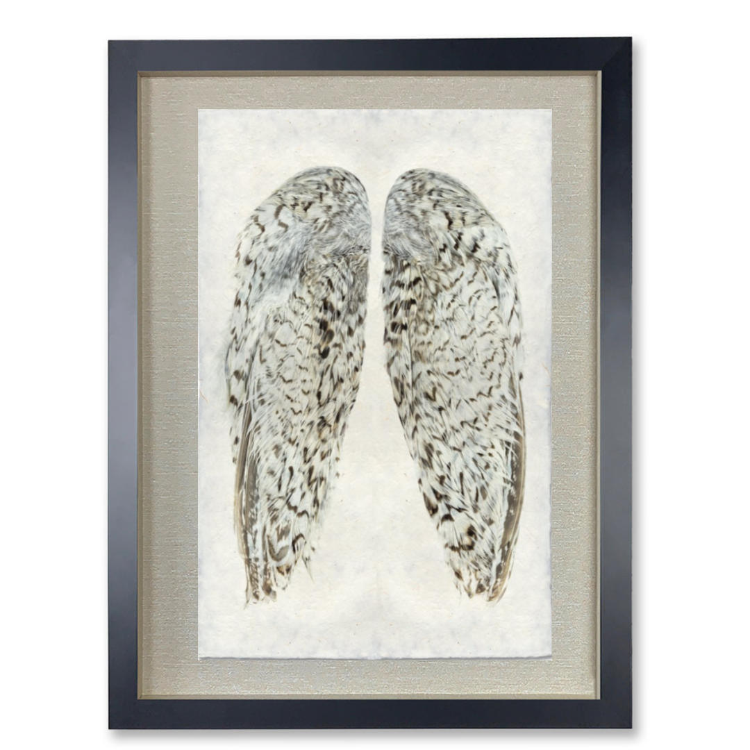 Snowflake Quail Wings - Shadowbox