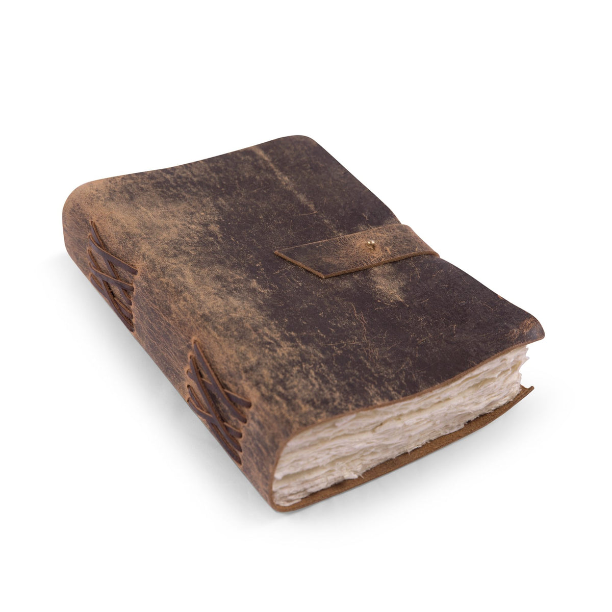 Medium Scratched Leather Journal