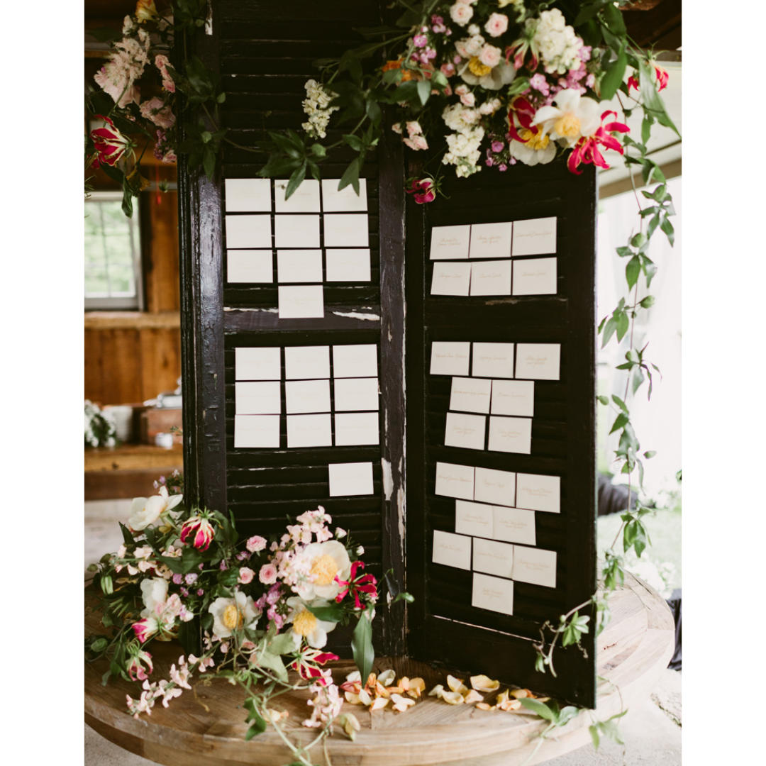 Vintage Shutter - Seating Chart