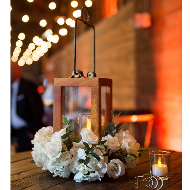 Wood and Glass Lattern - small