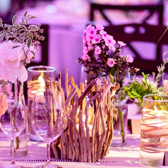 Wood Sticks Candle Holder