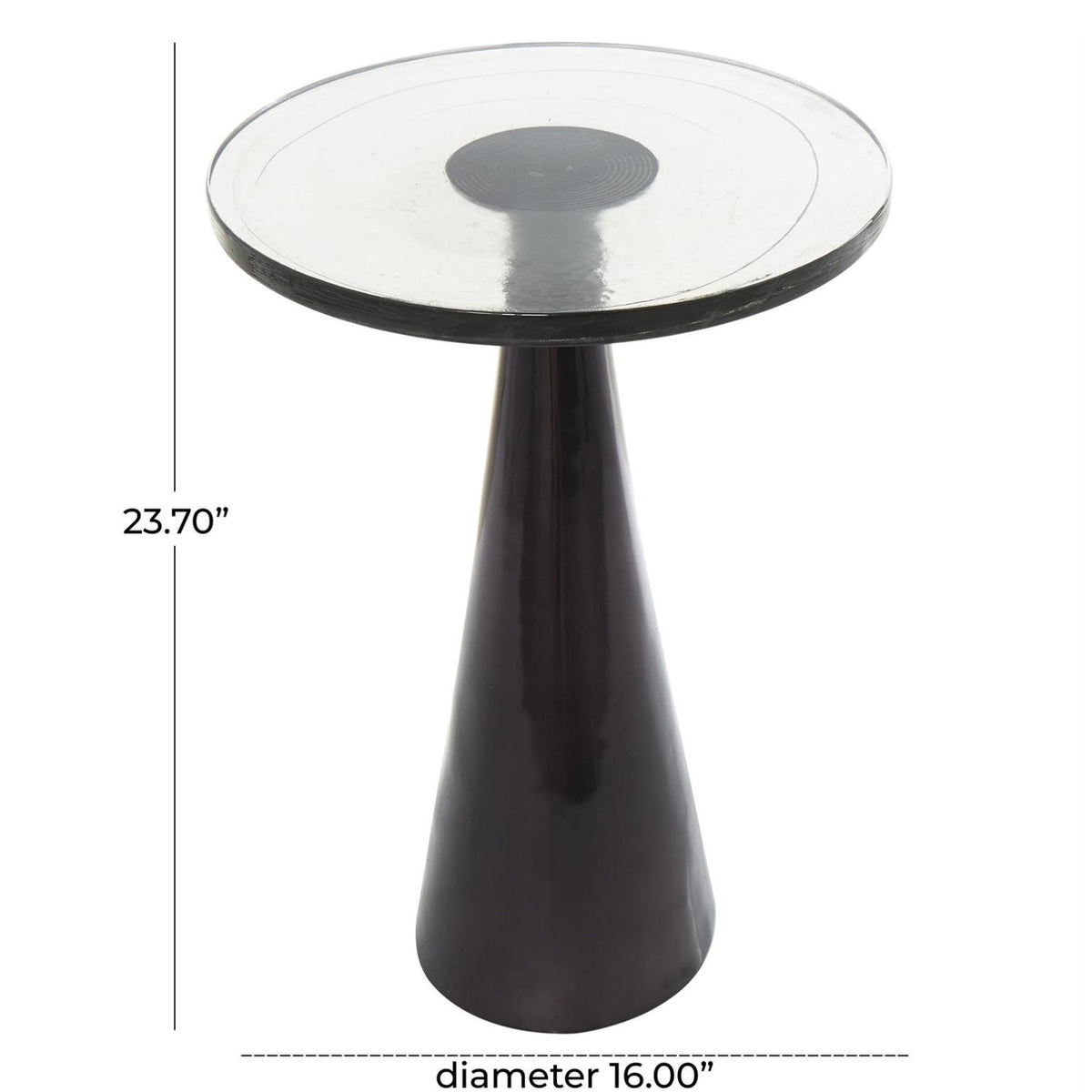 Accent Table - Black Aluminum