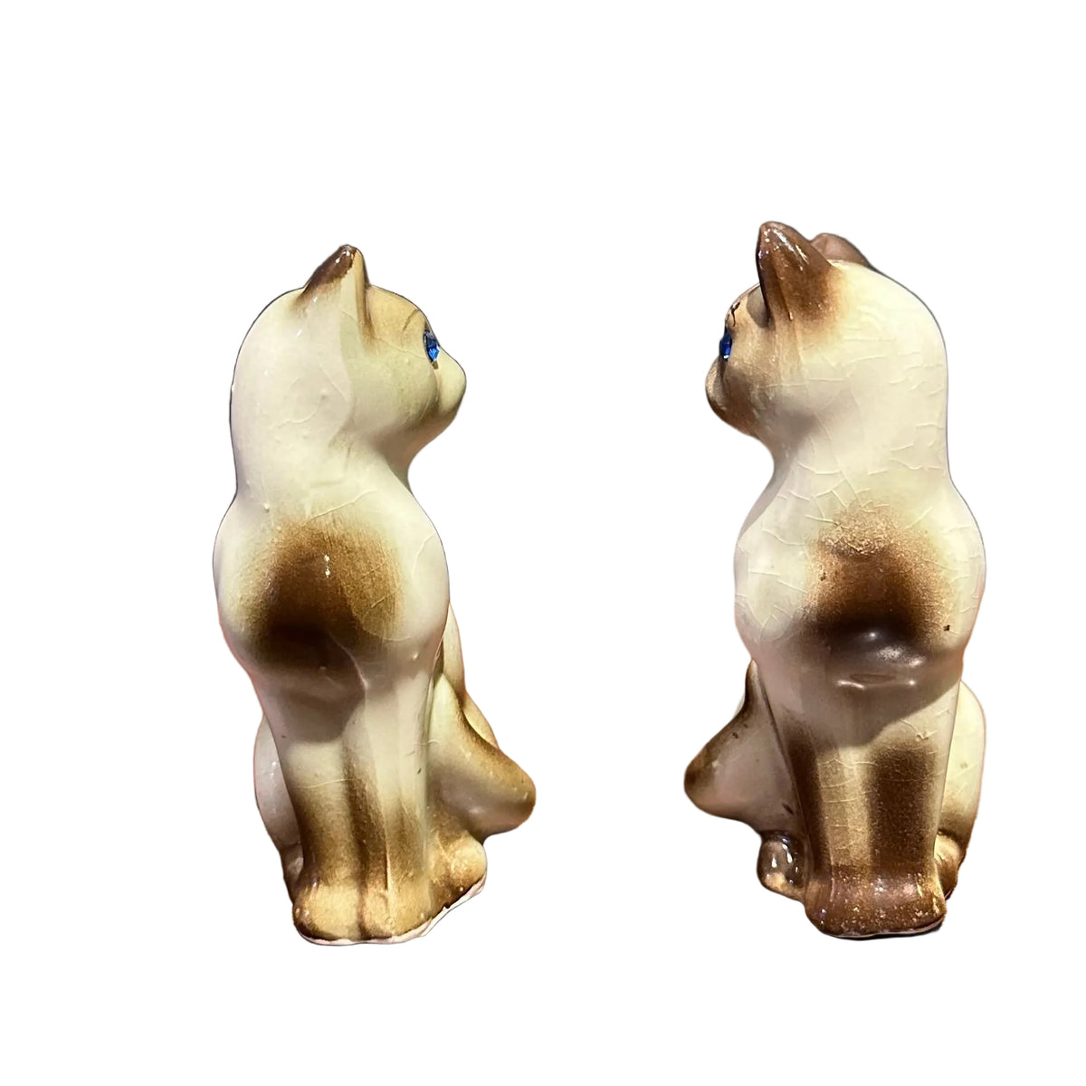 Ceramic Siamese Cat Salt and Pepper Shakers