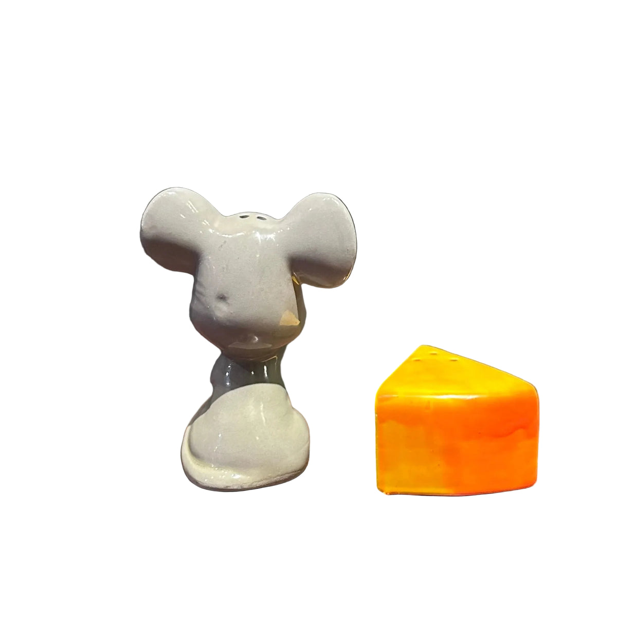 Mid Century Mouse and Cheese Salt & Pepper Shakers