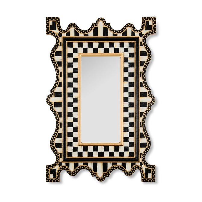 Courtly Check & Stripe Wall Mirror