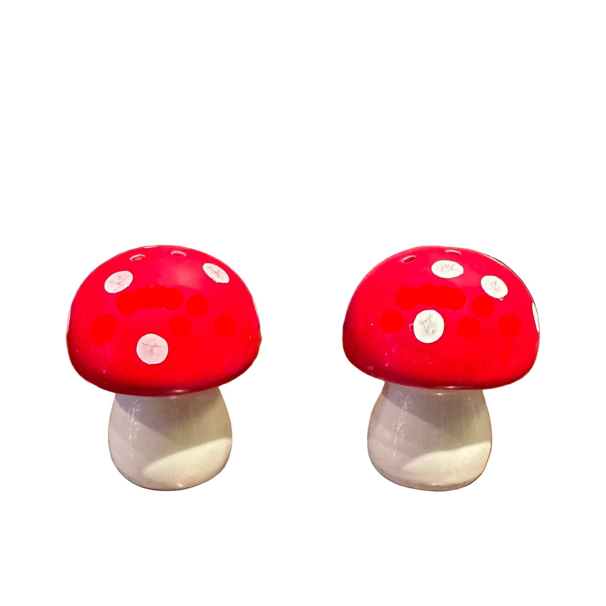 Ceramic Mushroom Salt and Pepper Set